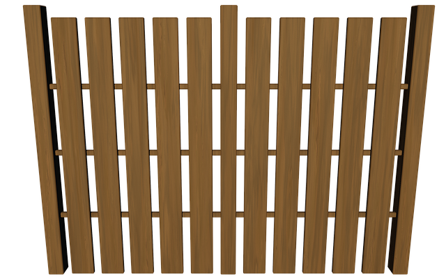 damaged wood fence