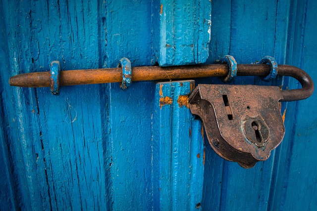 rusted fence