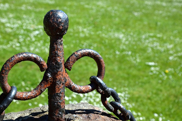 rusted fence