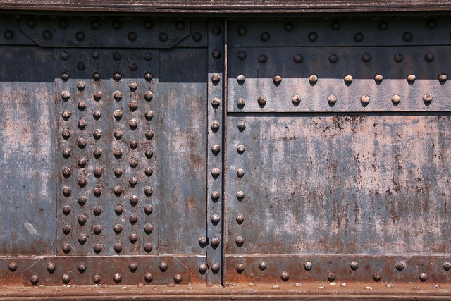 rusted fence