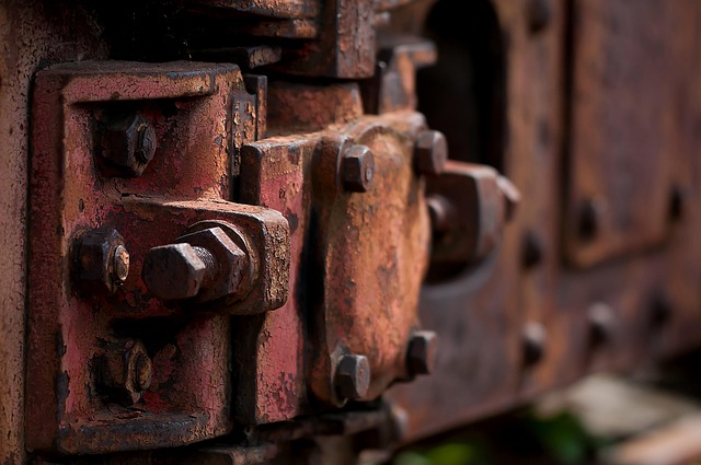 rusted fence